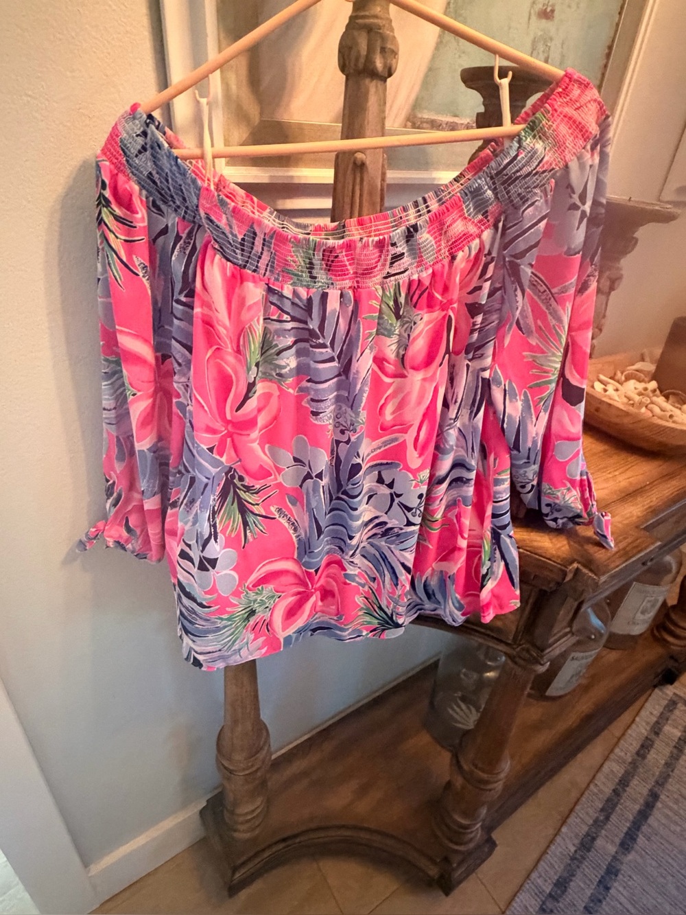Lilly Pulitzer off shoulder shirt